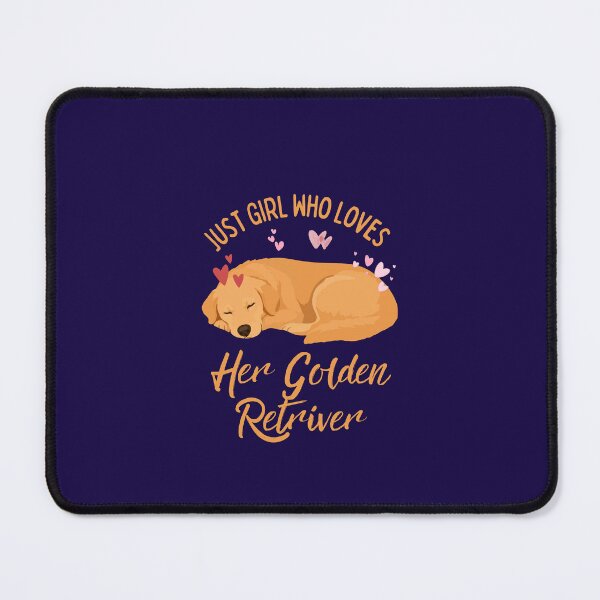 Item preview, Just a Girl Who Loves Her Golden Retriever Cute Sleeping Dog Design designed and sold by Fateh-Kro ⭐⭐⭐⭐⭐.