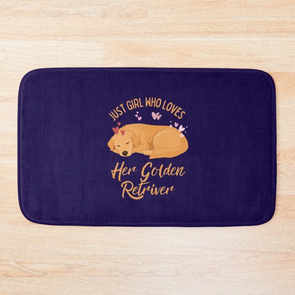 Item preview, Just a Girl Who Loves Her Golden Retriever Cute Sleeping Dog Design designed and sold by Fateh-Kro ⭐⭐⭐⭐⭐.