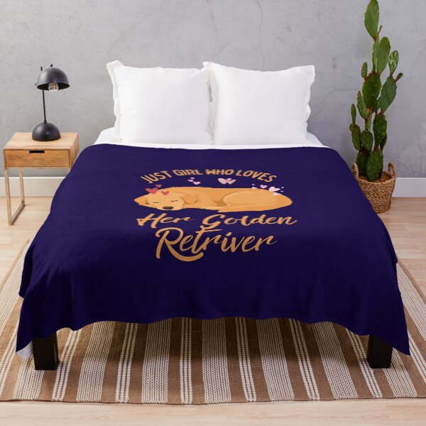 Item preview, Just a Girl Who Loves Her Golden Retriever Cute Sleeping Dog Design designed and sold by Fateh-Kro ⭐⭐⭐⭐⭐.