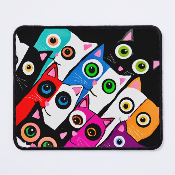 Item preview, Colorful Cats with Big Eyes designed and sold by Elaine M Hayward .