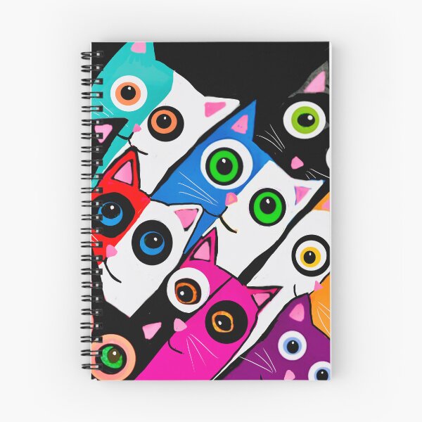 Item preview, Colorful Cats with Big Eyes designed and sold by Elaine M Hayward .