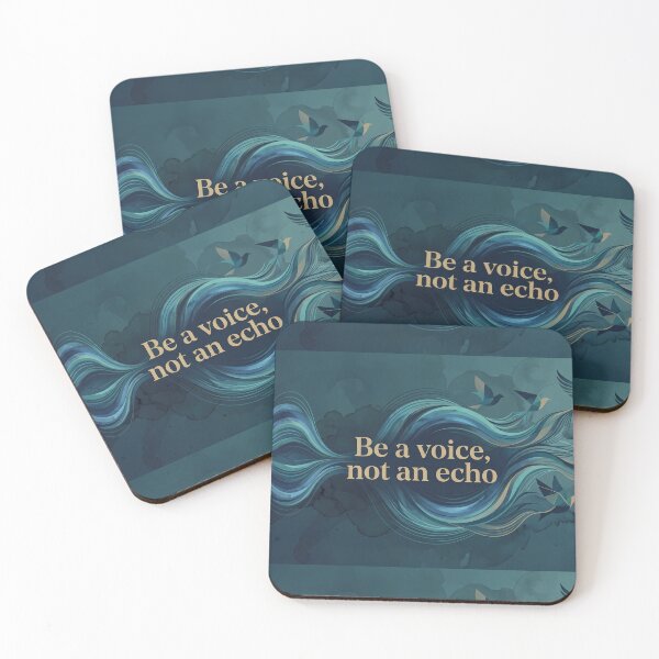 Item preview, Be A Voice Not An Echo Blue designed and sold by ART ATTACK ZONE.