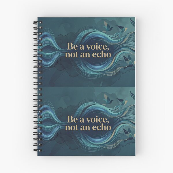 Item preview, Be A Voice Not An Echo Blue designed and sold by ART ATTACK ZONE.