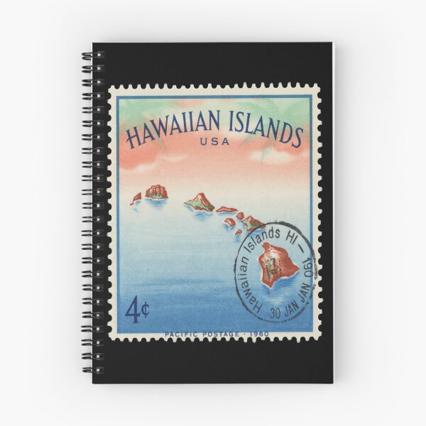 Item preview, Hawaii Islands Chain Pacific Volcanic Crest Stamp Sticker designed and sold by stickercuffs.