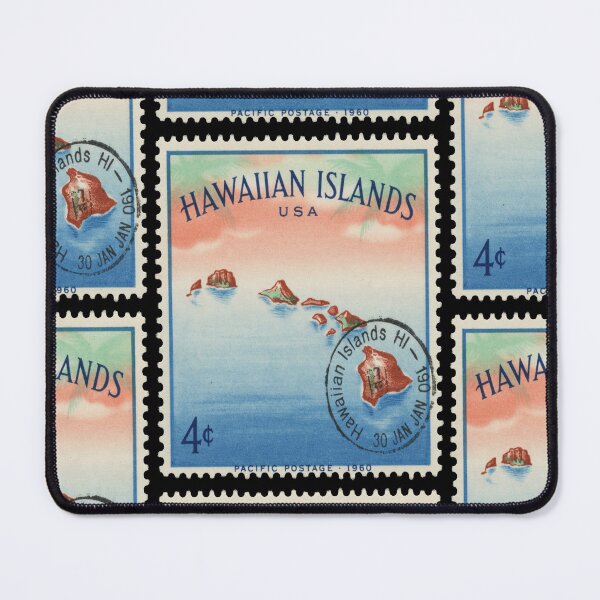 Item preview, Hawaii Islands Chain Pacific Volcanic Crest Stamp Sticker designed and sold by stickercuffs.