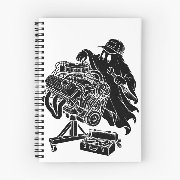 Item preview, Funny Halloween Ghost Mechanic Wrenching On Engine Auto Shop Premium Tri-Blend T-Shirt, Auto Mechanic Halloween Gift, Spooky Garage Graphic Tee designed and sold by OUICHA.