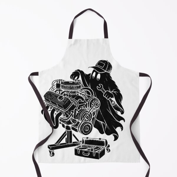Item preview, Funny Halloween Ghost Mechanic Wrenching On Engine Auto Shop Premium Tri-Blend T-Shirt, Auto Mechanic Halloween Gift, Spooky Garage Graphic Tee designed and sold by OUICHA.
