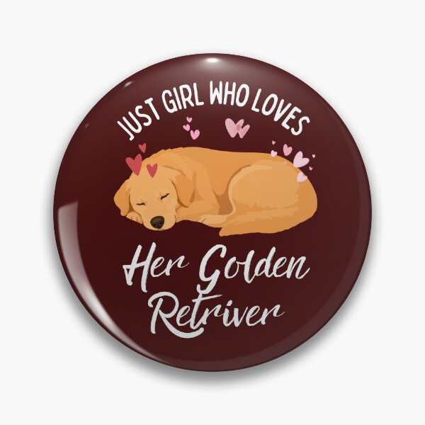 Item preview, Just a Girl Who Loves Her Golden Retriever Cute Sleeping Dog Design designed and sold by Fateh-Kro ⭐⭐⭐⭐⭐.