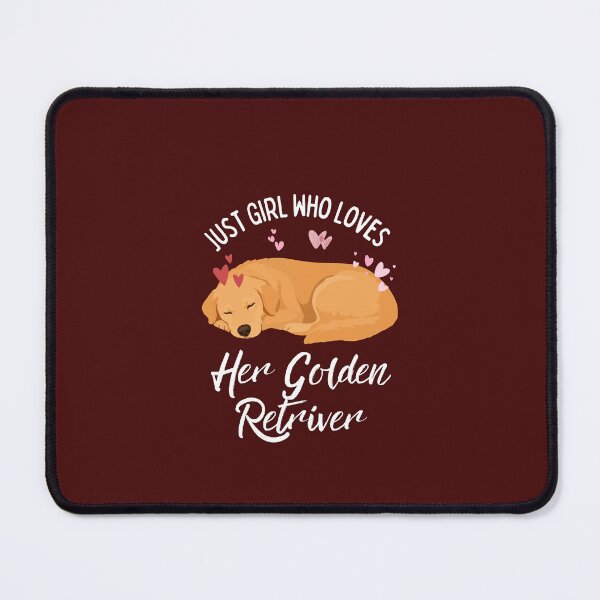 Item preview, Just a Girl Who Loves Her Golden Retriever Cute Sleeping Dog Design designed and sold by Fateh-Kro ⭐⭐⭐⭐⭐.