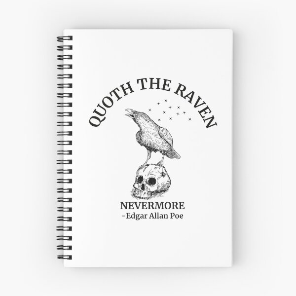 Item preview, Quoth The Raven Nevermore Edgar Allan Poe Gothic Literature Dark Academia Skull Bird Vintage designed and sold by Velustro Shop.