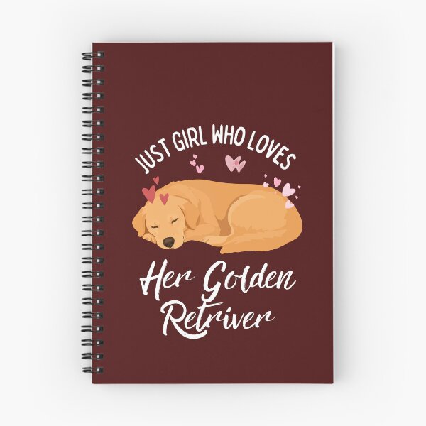 Item preview, Just a Girl Who Loves Her Golden Retriever Cute Sleeping Dog Design designed and sold by Fateh-Kro ⭐⭐⭐⭐⭐.