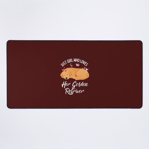 Item preview, Just a Girl Who Loves Her Golden Retriever Cute Sleeping Dog Design designed and sold by Fateh-Kro ⭐⭐⭐⭐⭐.