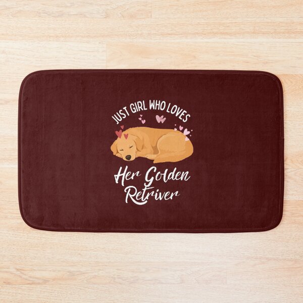 Item preview, Just a Girl Who Loves Her Golden Retriever Cute Sleeping Dog Design designed and sold by Fateh-Kro ⭐⭐⭐⭐⭐.