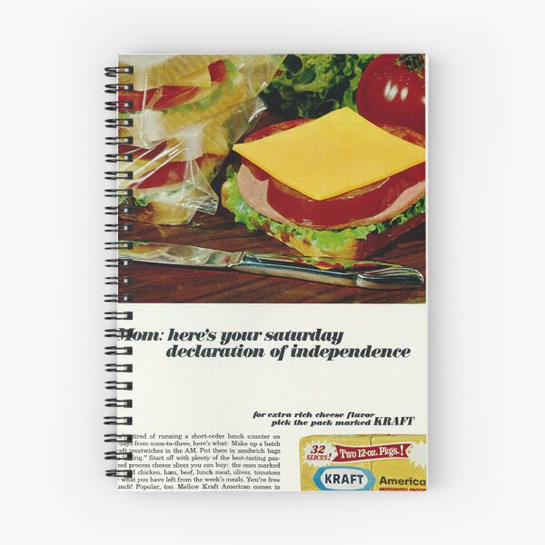Item preview, Vintage Cheese and Sandwich designed and sold by food-nostalgia.