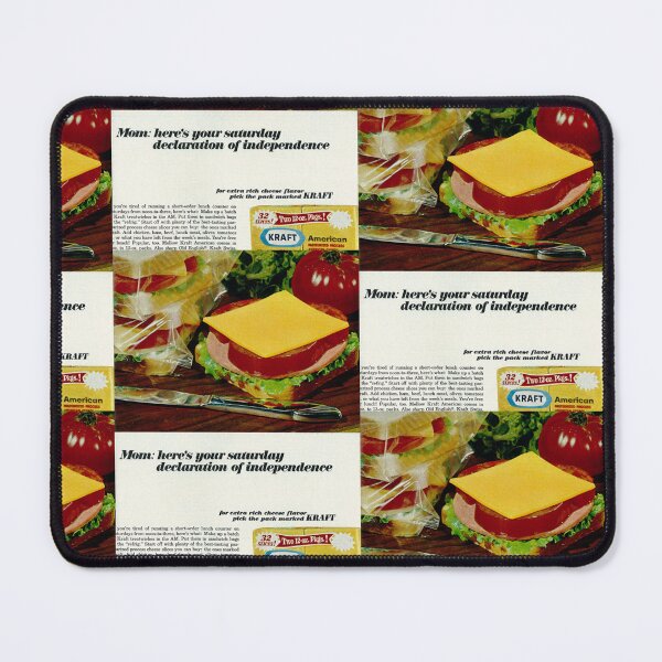 Item preview, Vintage Cheese and Sandwich designed and sold by food-nostalgia.