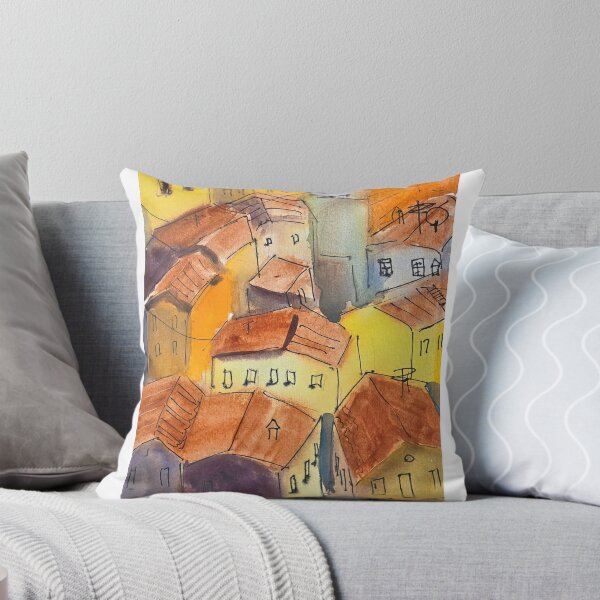 Item preview, A Tangle of Rooftops — Italian Cityscape designed and sold by TatianaSorokina.