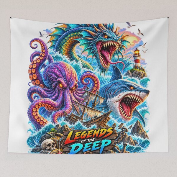 Item preview, Legends of the deep designed and sold by urbanshop7.