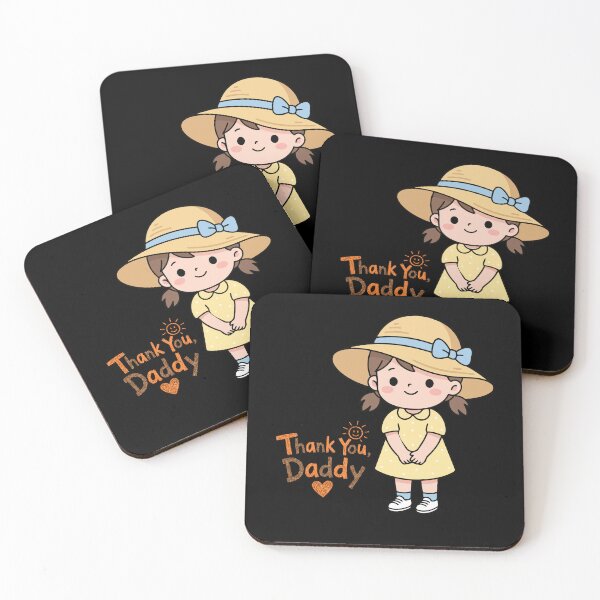 Item preview, Thank You Daddy Cute Girl Vintage Family Gift designed and sold by CREATIVE HIVE.