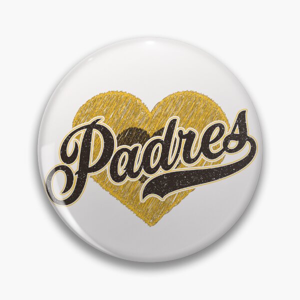 Item preview, Vintage Padres Retro Heart Distressed Sports Fans Team Spirit designed and sold by RockTheFeal.