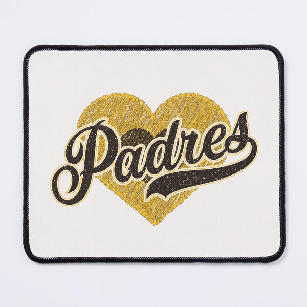 Item preview, Vintage Padres Retro Heart Distressed Sports Fans Team Spirit designed and sold by RockTheFeal.