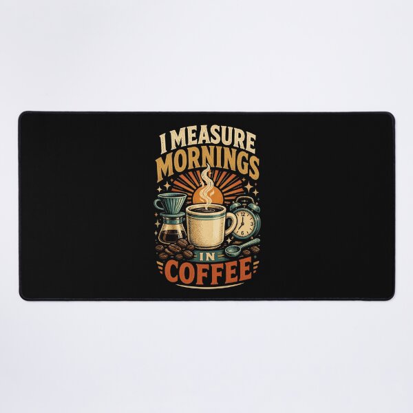 Item preview, I Measure Mornings In Coffee Vintage Coffee designed and sold by Gustavo Navarro.