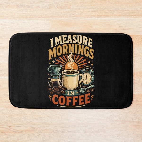 Item preview, I Measure Mornings In Coffee Vintage Coffee designed and sold by Gustavo Navarro.