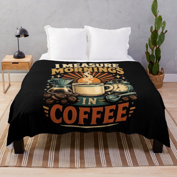 Item preview, I Measure Mornings In Coffee Vintage Coffee designed and sold by Gustavo Navarro.