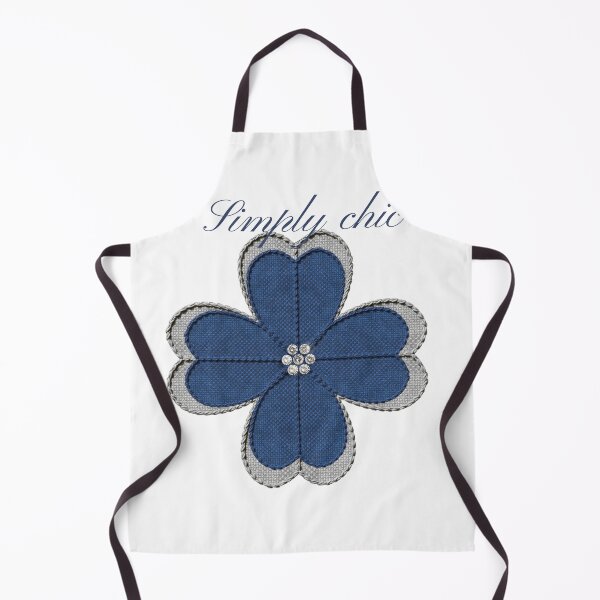 Item preview, Simply Chic Blue Denim Clover Fashion Art designed and sold by MinimalAurashop.