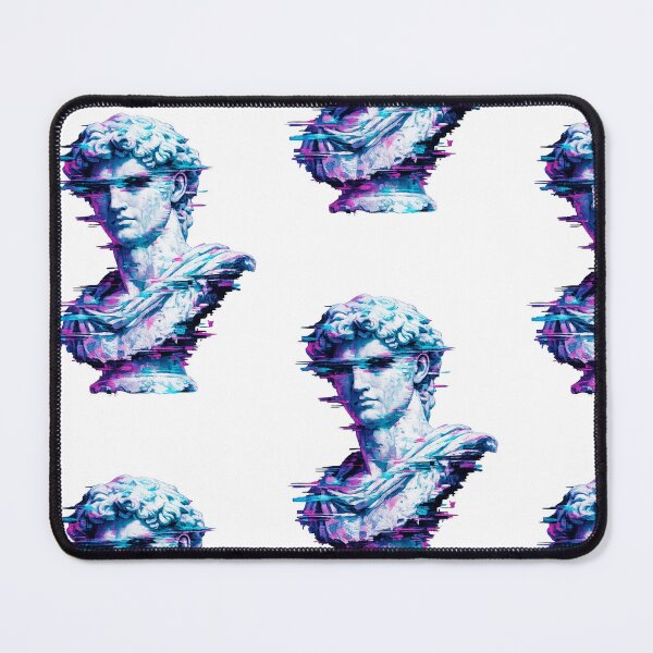 Item preview, Retro Synthwave Michelangelo David Bust Glitch Aesthetic designed and sold by Ink-verse-.