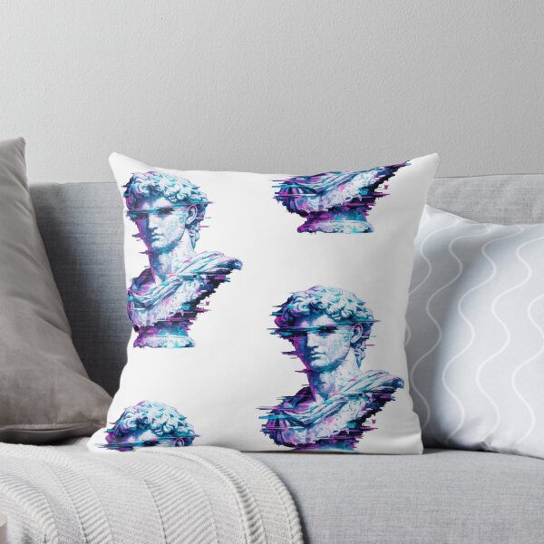 Item preview, Retro Synthwave Michelangelo David Bust Glitch Aesthetic designed and sold by Ink-verse-.