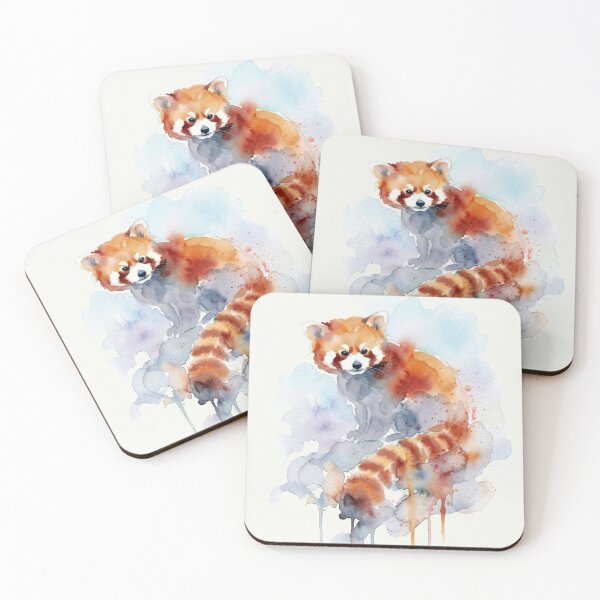 Item preview, Adorable Red Panda Watercolor designed and sold by caracatita75.