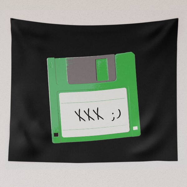 Item preview, XXX ;) Floppy disk – Retro computer nostalgia with humor designed and sold by FeverVoid.
