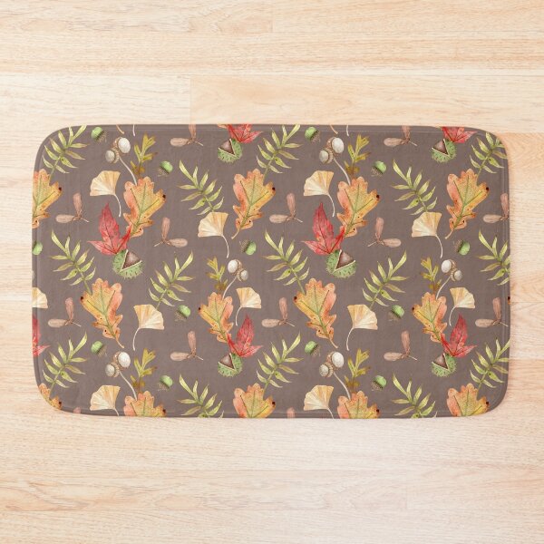 Item preview, Autumn Leaves & Acorns – Watercolor Fall Pattern designed and sold by White Rabbit Design .
