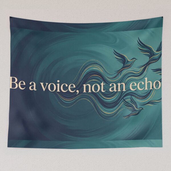 Item preview, Fly Birds Green Blue Space Art designed and sold by ART ATTACK ZONE.