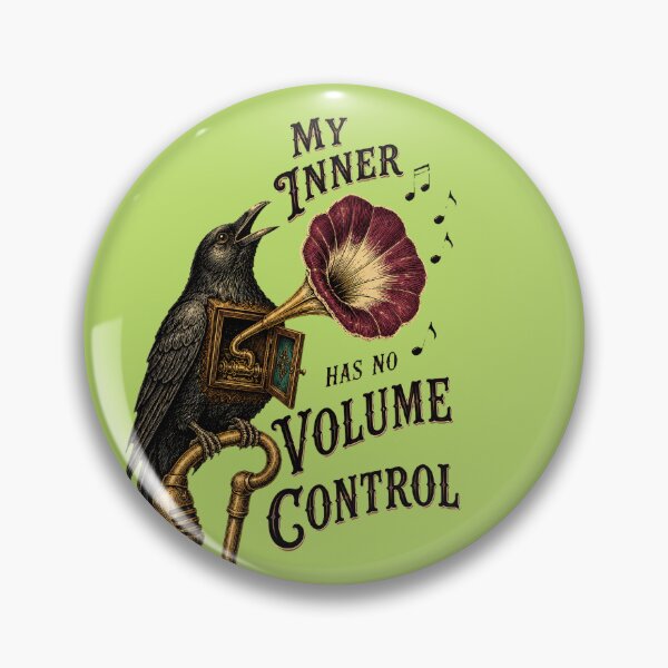 Item preview, My Inner Voice Has No Volume Control Vintage Raven Crow designed and sold by SVox.