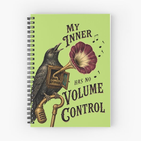 Item preview, My Inner Voice Has No Volume Control Vintage Raven Crow designed and sold by SVox.