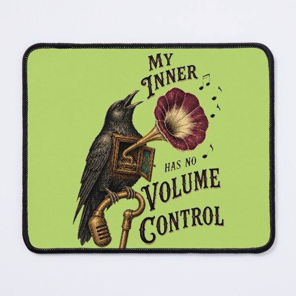 Item preview, My Inner Voice Has No Volume Control Vintage Raven Crow designed and sold by SVox.