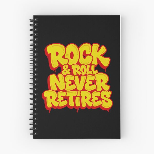 Item preview, Rock & Roll Never Retires Vintage Graffiti Typography designed and sold by TripleFour444.