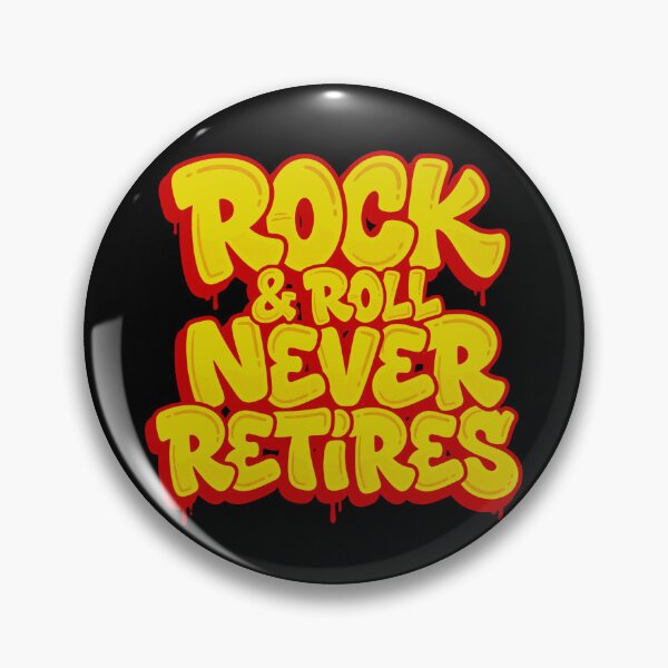 Item preview, Rock & Roll Never Retires Vintage Graffiti Typography designed and sold by TripleFour444.