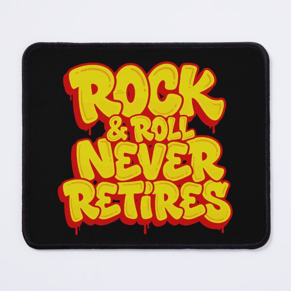 Item preview, Rock & Roll Never Retires Vintage Graffiti Typography designed and sold by TripleFour444.