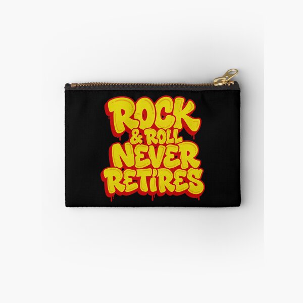 Item preview, Rock & Roll Never Retires Vintage Graffiti Typography designed and sold by TripleFour444.