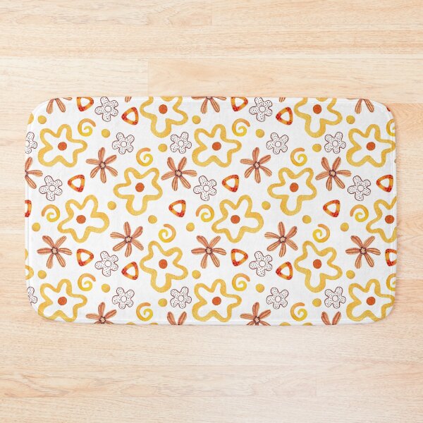 Item preview, Orange Watercolor Floral Pattern designed and sold by White Rabbit Design .