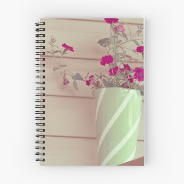 Item preview, Retro Flower Photography, Pink Flowers in Green Vase designed and sold by Angela Dow.