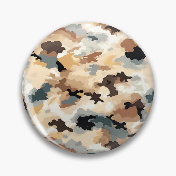 Item preview, Desert Camo Pattern Sand Tan and Slate Grey Camouflage designed and sold by Nine Lives Studio.