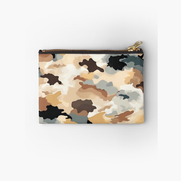 Item preview, Desert Camo Pattern Sand Tan and Slate Grey Camouflage designed and sold by Nine Lives Studio.
