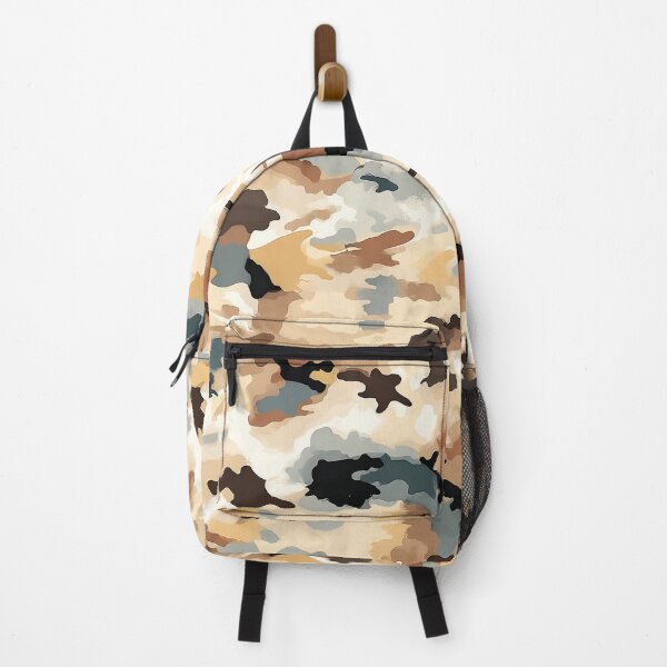 Item preview, Desert Camo Pattern Sand Tan and Slate Grey Camouflage designed and sold by Nine Lives Studio.