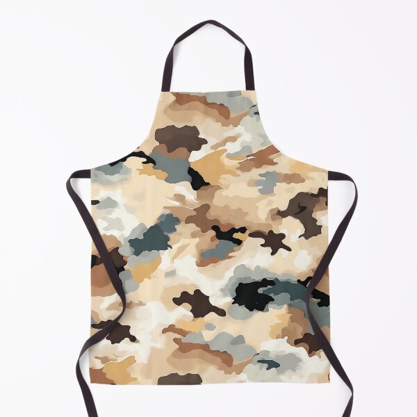Item preview, Desert Camo Pattern Sand Tan and Slate Grey Camouflage designed and sold by Nine Lives Studio.
