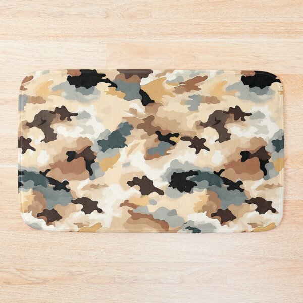 Item preview, Desert Camo Pattern Sand Tan and Slate Grey Camouflage designed and sold by Nine Lives Studio.