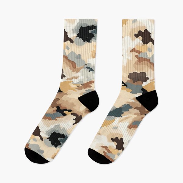 Item preview, Desert Camo Pattern Sand Tan and Slate Grey Camouflage designed and sold by Nine Lives Studio.