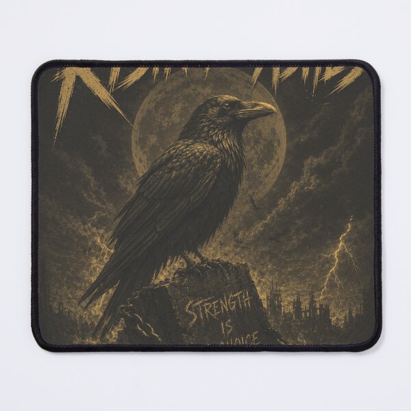 Item preview, Rising from Ashes: Dark Raven Resilience Poster designed and sold by MysticLamp.
